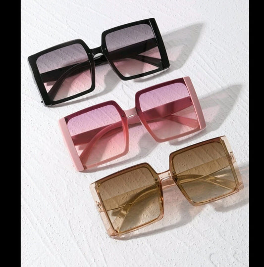 Trendy Oversized Square Glasses