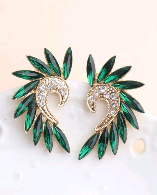 Rhinestone Structured Earring